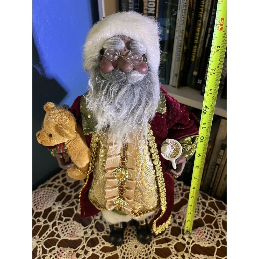 Christmas Collectible Santa Black African American‎ Santa Figure 16